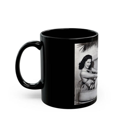 Yvonne DeCarlo #341 (Vintage Female Icon) Black Coffee Mug-Go Mug Yourself