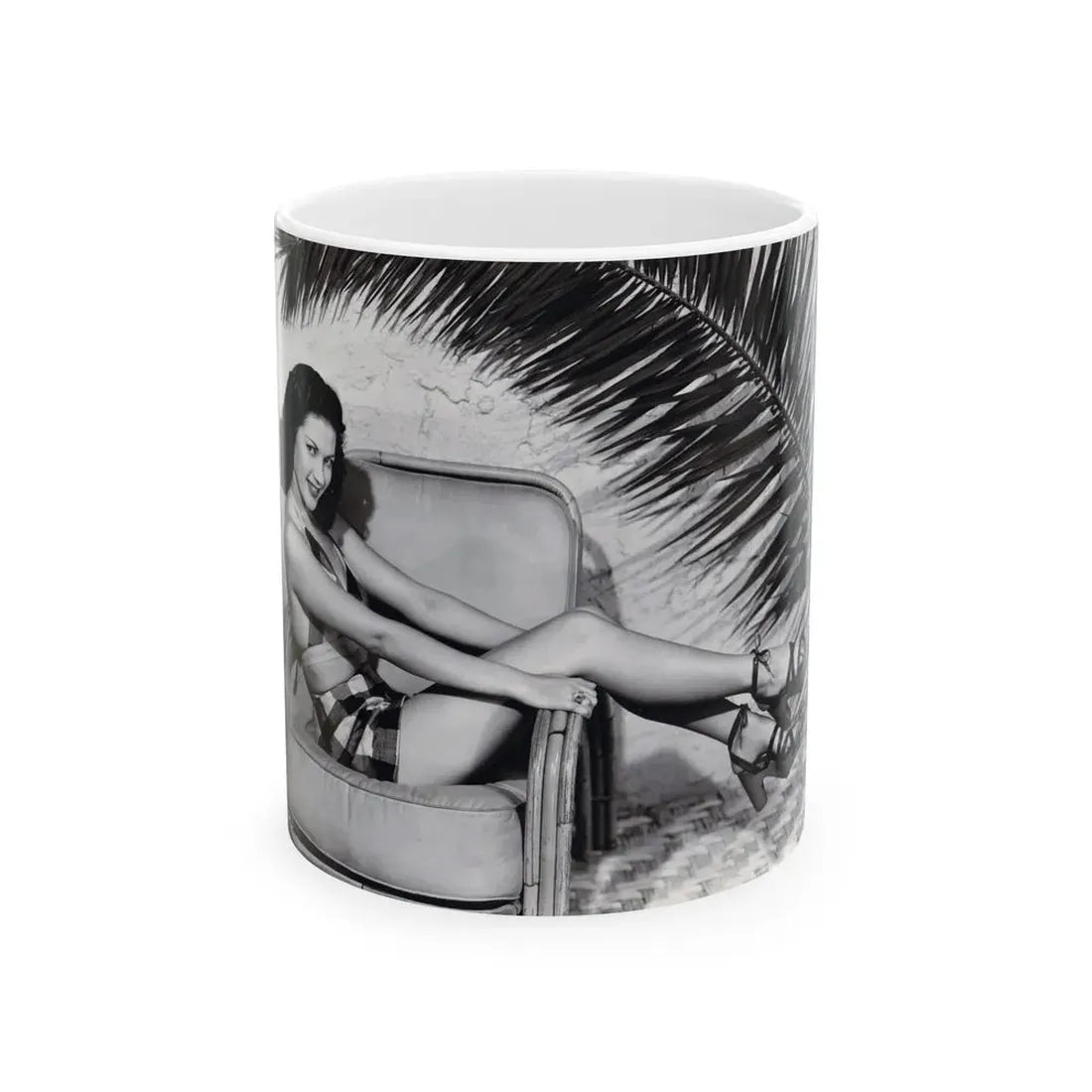 Yvonne DeCarlo #341 (Vintage Female Icon) White Coffee Mug 11oz - Go Mug Yourself