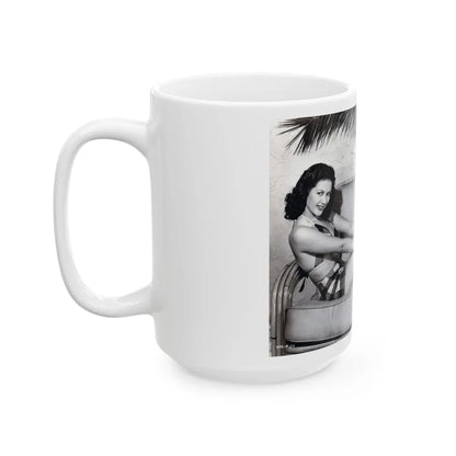 Yvonne DeCarlo #341 (Vintage Female Icon) White Coffee Mug-Go Mug Yourself