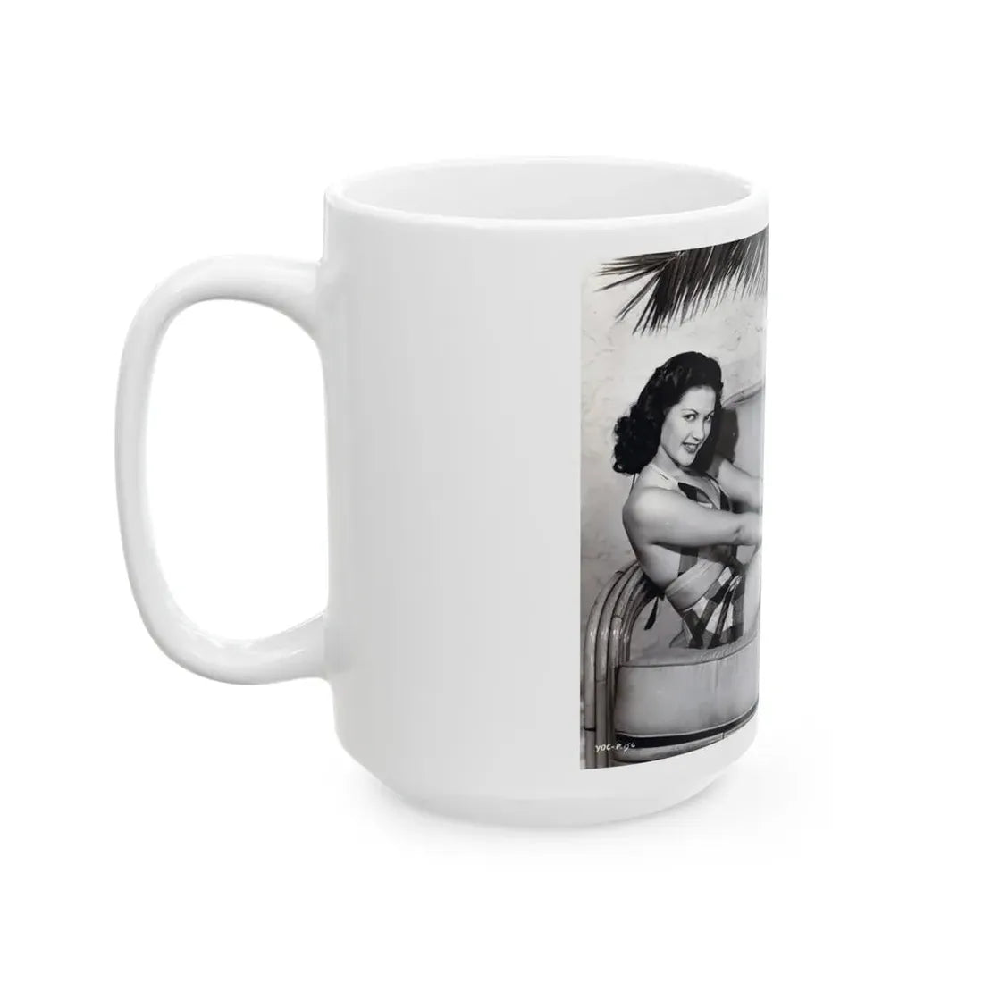 Yvonne DeCarlo #341 (Vintage Female Icon) White Coffee Mug - Go Mug Yourself