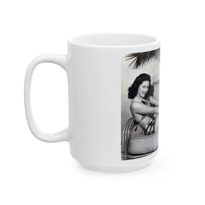 Yvonne DeCarlo #341 (Vintage Female Icon) White Coffee Mug - Go Mug Yourself