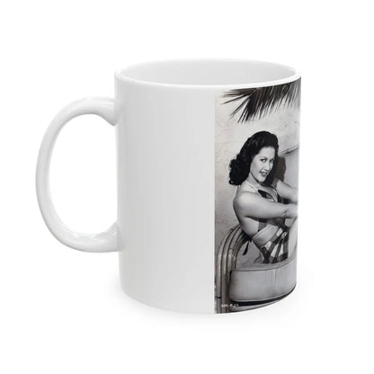 Yvonne DeCarlo #341 (Vintage Female Icon) White Coffee Mug-Go Mug Yourself