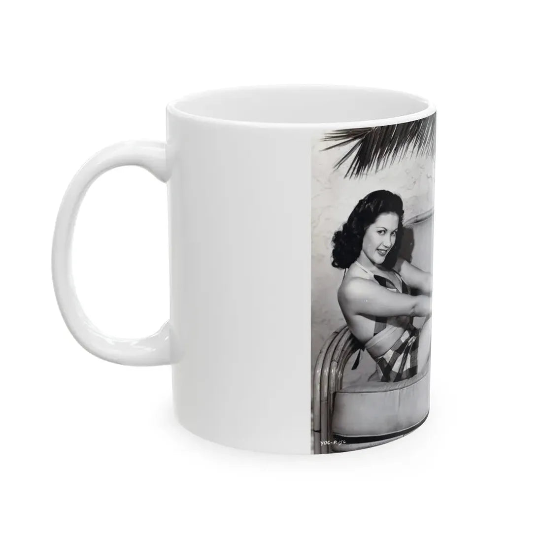 Yvonne DeCarlo #341 (Vintage Female Icon) White Coffee Mug - Go Mug Yourself