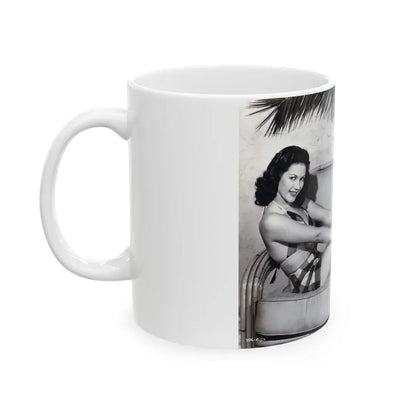 Yvonne DeCarlo #341 (Vintage Female Icon) White Coffee Mug - Go Mug Yourself