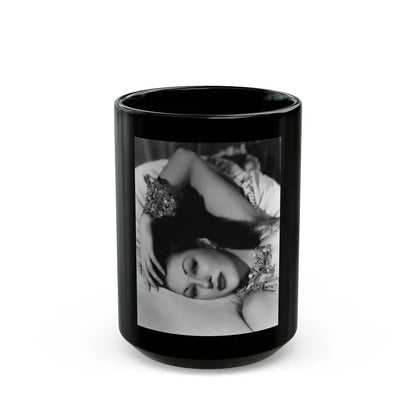 Yvonne DeCarlo #58 (Vintage Female Icon) Black Coffee Mug 15oz - Go Mug Yourself
