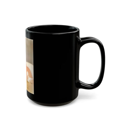 Yvonne Romaine #012 (Vintage Female Icon) Black Coffee Mug-Go Mug Yourself