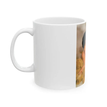 Yvonne Romaine #012 (Vintage Female Icon) White Coffee Mug - Go Mug Yourself