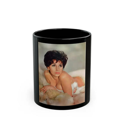 Yvonne Romaine #013 (Vintage Female Icon) Black Coffee Mug 11oz - Go Mug Yourself