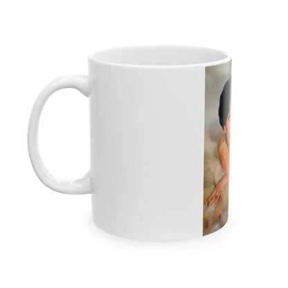 Yvonne Romaine #013 (Vintage Female Icon) White Coffee Mug - Go Mug Yourself
