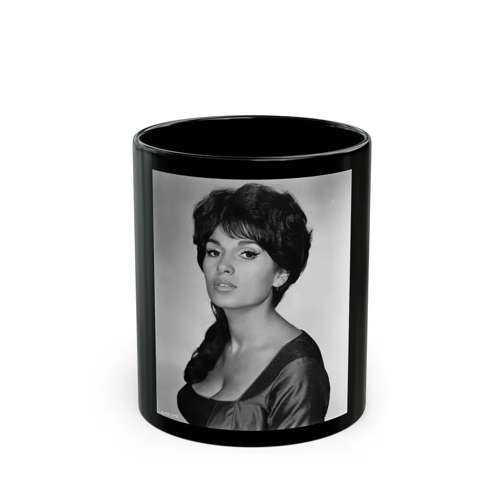 Yvonne Romaine #11 (Vintage Female Icon) Black Coffee Mug-11oz-Go Mug Yourself