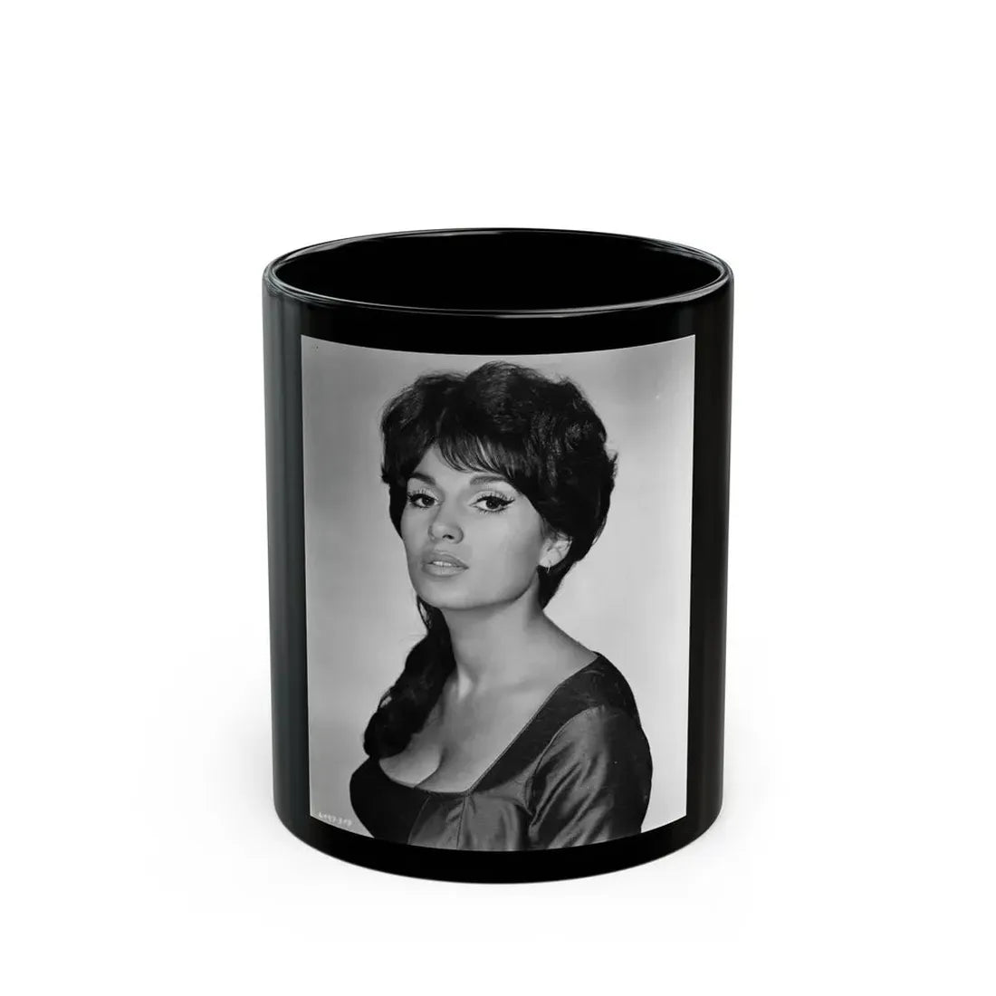 Yvonne Romaine #11 (Vintage Female Icon) Black Coffee Mug 11oz - Go Mug Yourself