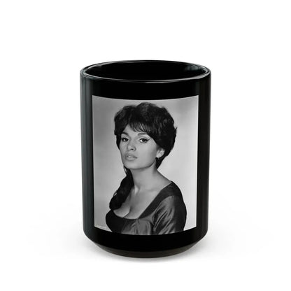 Yvonne Romaine #11 (Vintage Female Icon) Black Coffee Mug 15oz - Go Mug Yourself
