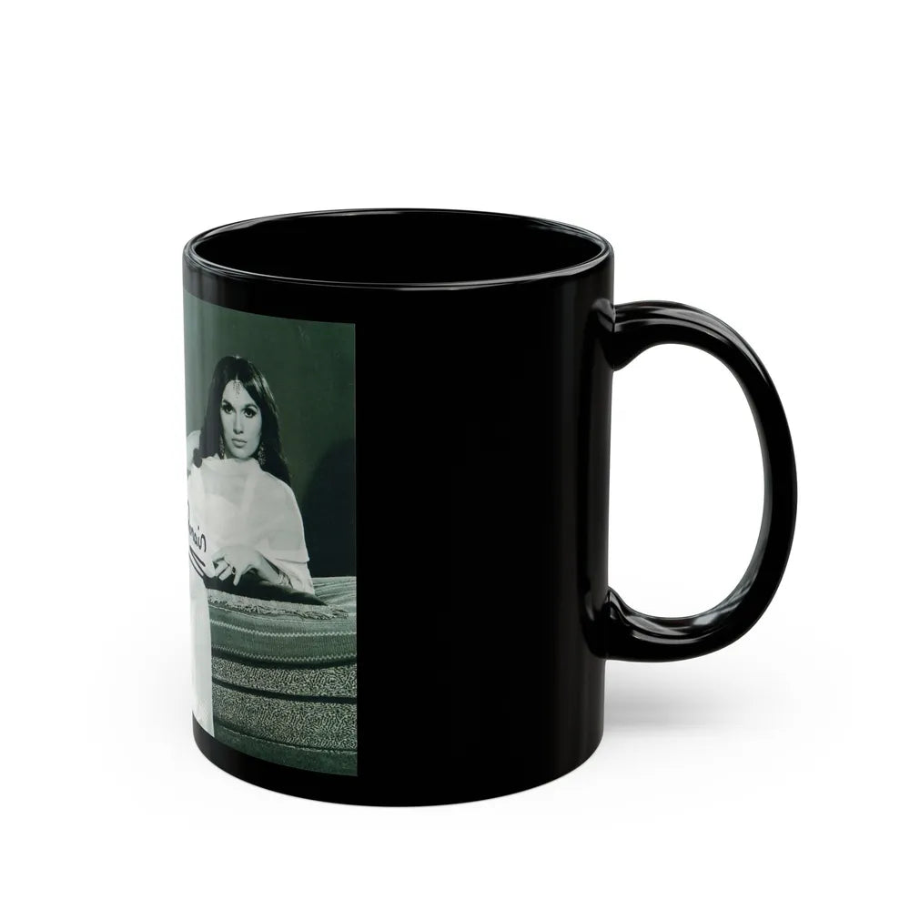 Yvonne Romaine #17 (Vintage Female Icon) Black Coffee Mug-Go Mug Yourself