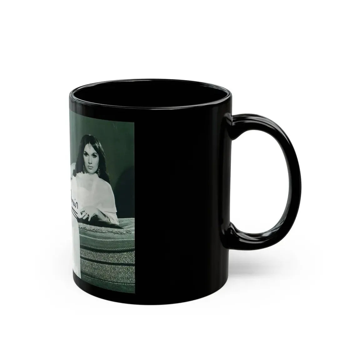 Yvonne Romaine #17 (Vintage Female Icon) Black Coffee Mug - Go Mug Yourself