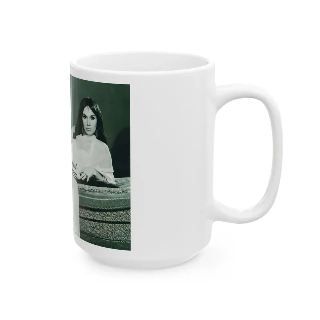 Yvonne Romaine #17 (Vintage Female Icon) White Coffee Mug - Go Mug Yourself