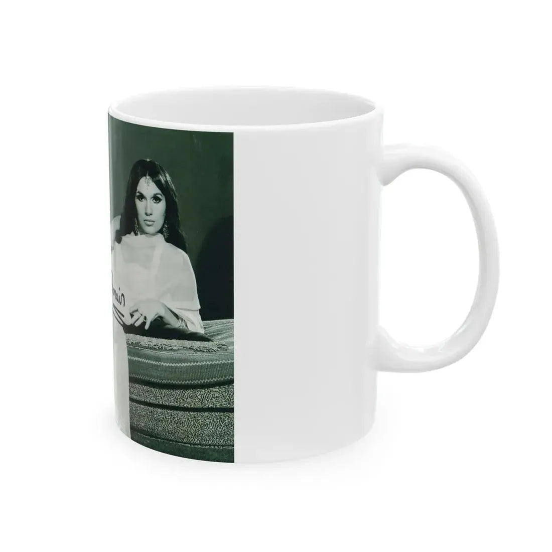 Yvonne Romaine #17 (Vintage Female Icon) White Coffee Mug - Go Mug Yourself
