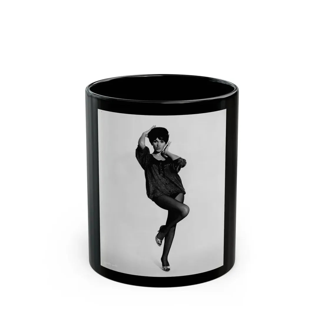 Yvonne Romaine #19 (Vintage Female Icon) Black Coffee Mug 11oz - Go Mug Yourself