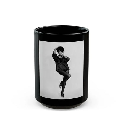 Yvonne Romaine #19 (Vintage Female Icon) Black Coffee Mug 15oz - Go Mug Yourself