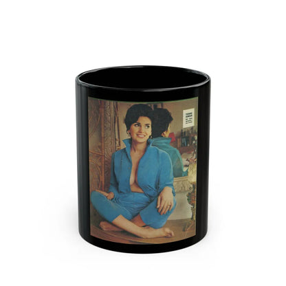 Yvonne Romaine #23 (Vintage Female Icon) Black Coffee Mug-11oz-Go Mug Yourself