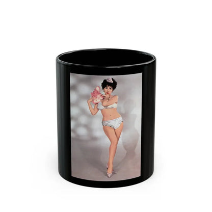 Yvonne Romaine #281 (Vintage Female Icon) Black Coffee Mug 11oz - Go Mug Yourself