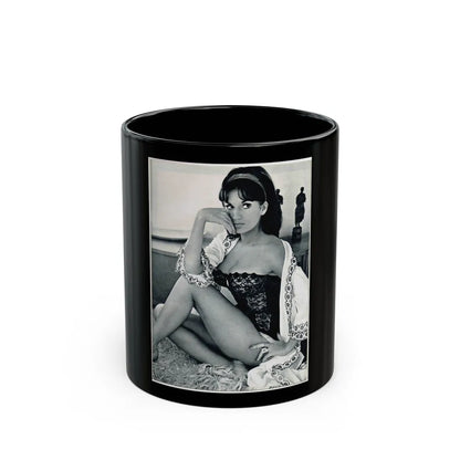 Yvonne Romaine #35 (Vintage Female Icon) Black Coffee Mug-11oz-Go Mug Yourself