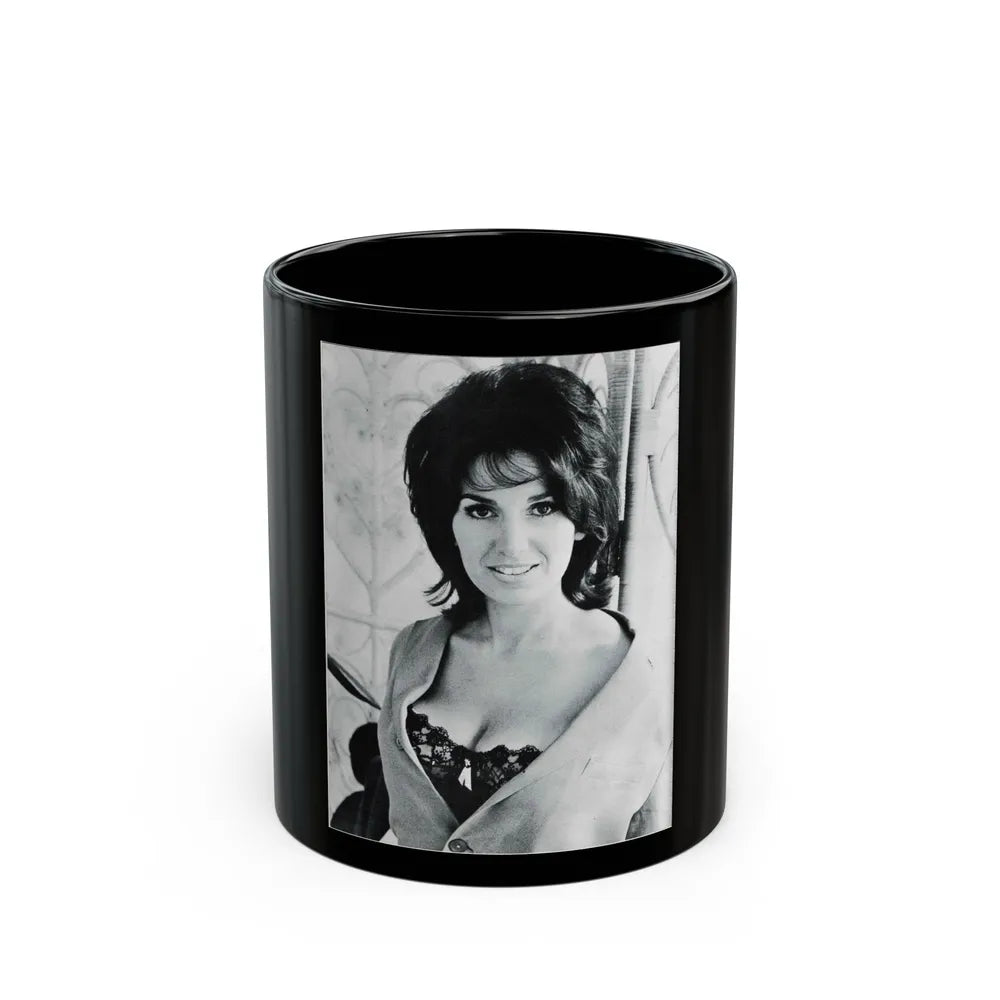 Yvonne Romaine #37 (Vintage Female Icon) Black Coffee Mug-11oz-Go Mug Yourself