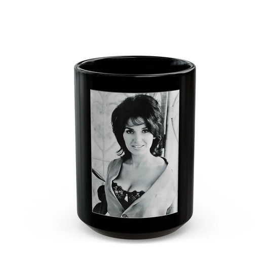 Yvonne Romaine #37 (Vintage Female Icon) Black Coffee Mug-15oz-Go Mug Yourself