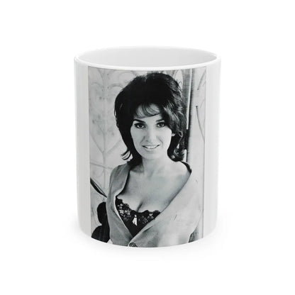 Yvonne Romaine #37 (Vintage Female Icon) White Coffee Mug-11oz-Go Mug Yourself