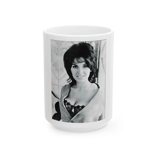 Yvonne Romaine #37 (Vintage Female Icon) White Coffee Mug-15oz-Go Mug Yourself