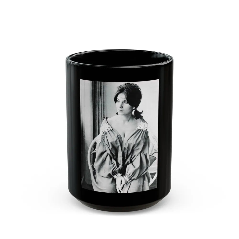 Yvonne Romaine #38 (Vintage Female Icon) Black Coffee Mug-15oz-Go Mug Yourself