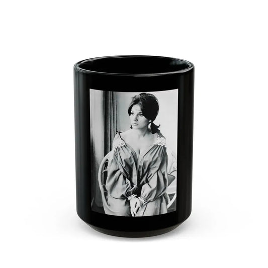 Yvonne Romaine #38 (Vintage Female Icon) Black Coffee Mug 15oz - Go Mug Yourself