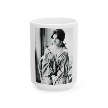 Yvonne Romaine #38 (Vintage Female Icon) White Coffee Mug-15oz-Go Mug Yourself