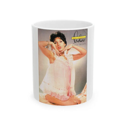 Yvonne Romaine #39 (Vintage Female Icon) White Coffee Mug-11oz-Go Mug Yourself