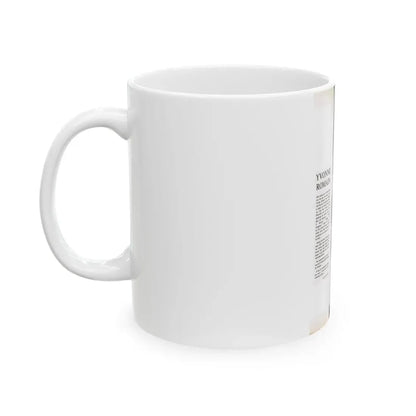 Yvonne Romaine #40 (Vintage Female Icon) White Coffee Mug - Go Mug Yourself
