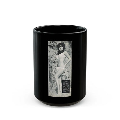 Yvonne Romaine #43 (Vintage Female Icon) Black Coffee Mug-15oz-Go Mug Yourself