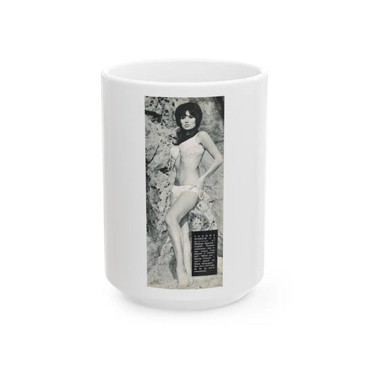 Yvonne Romaine #43 (Vintage Female Icon) White Coffee Mug-15oz-Go Mug Yourself