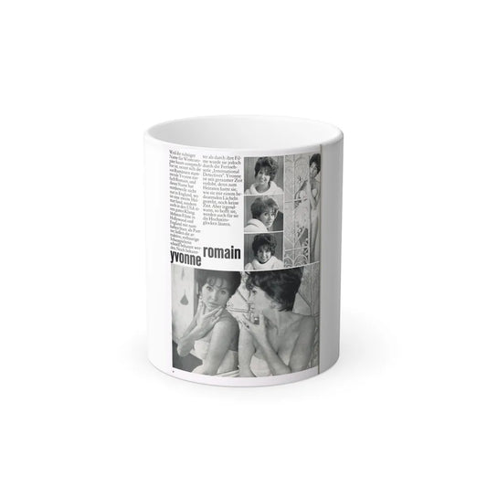 Yvonne Romaine #44 (Vintage Female Icons) Color Changing Mug 11oz-11oz-Go Mug Yourself