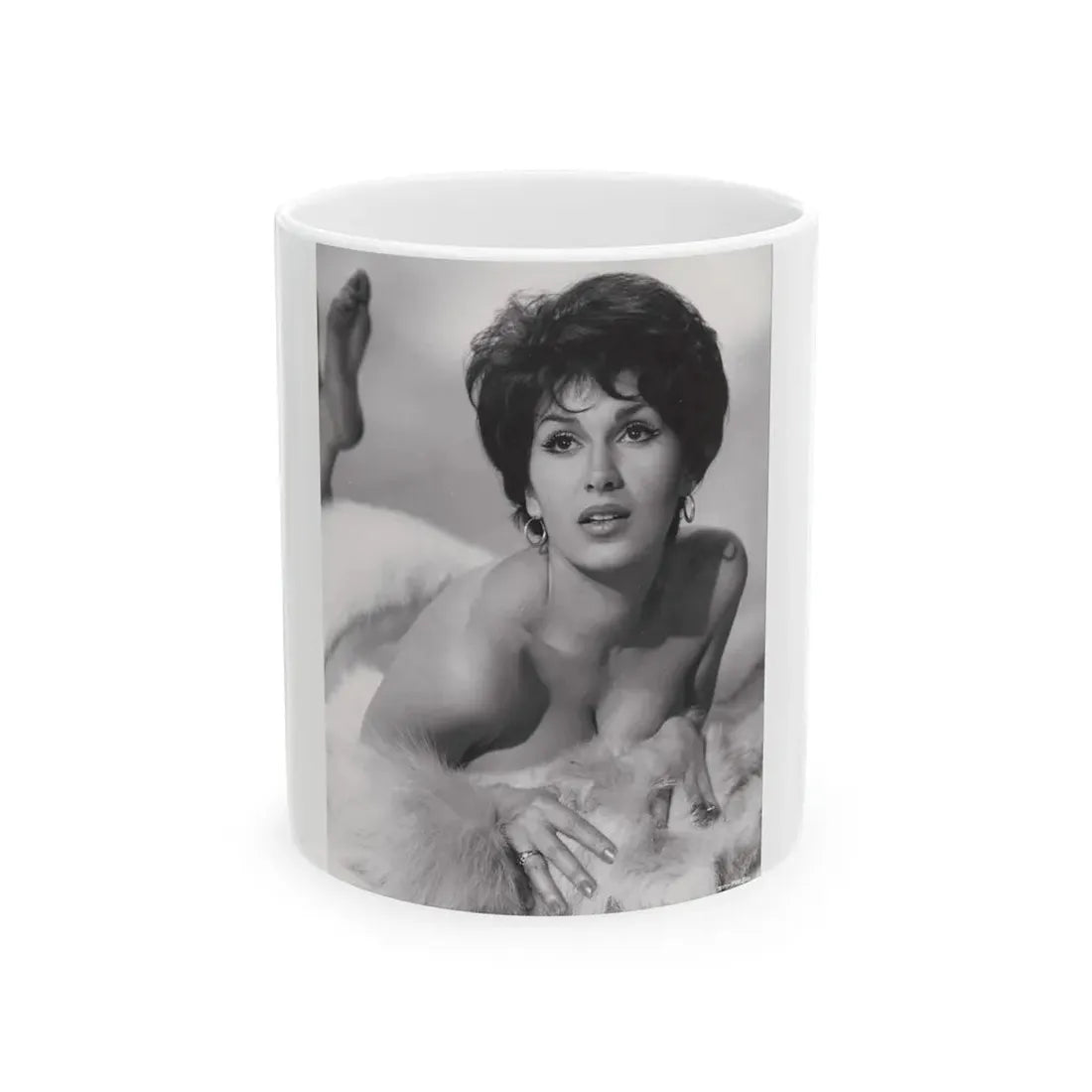 Yvonne Romaine #46 (Vintage Female Icon) White Coffee Mug 11oz - Go Mug Yourself