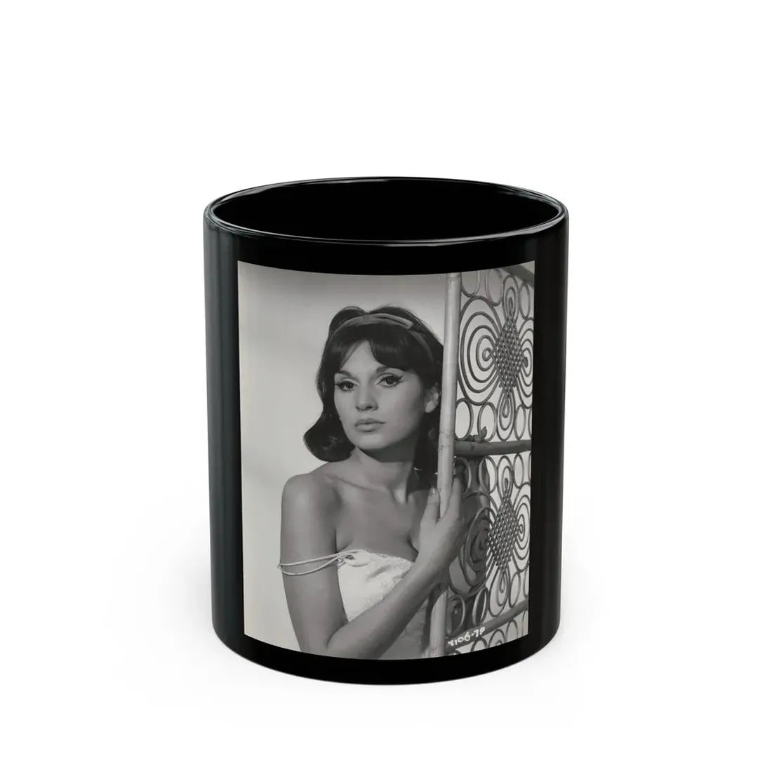 Yvonne Romaine #54 (Vintage Female Icon) Black Coffee Mug 11oz - Go Mug Yourself