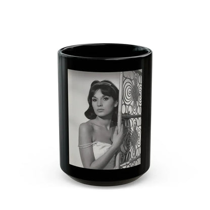 Yvonne Romaine #54 (Vintage Female Icon) Black Coffee Mug 15oz - Go Mug Yourself