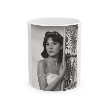 Yvonne Romaine #54 (Vintage Female Icon) White Coffee Mug-11oz-Go Mug Yourself