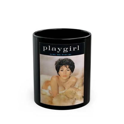Yvonne Romaine #55 (Vintage Female Icon) Black Coffee Mug 11oz - Go Mug Yourself