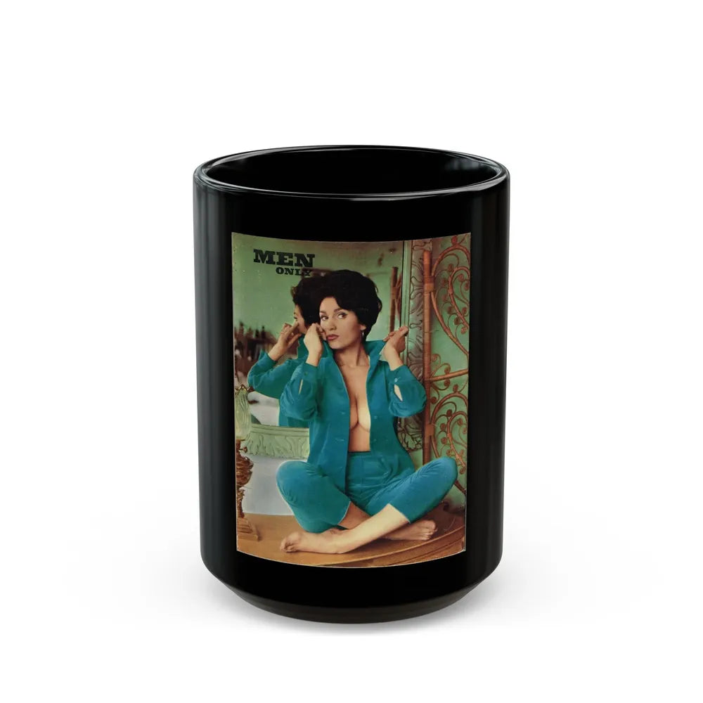 Yvonne Romaine #56 (Vintage Female Icon) Black Coffee Mug-15oz-Go Mug Yourself