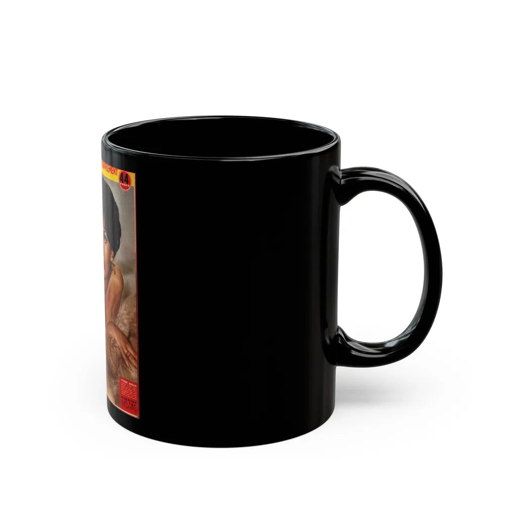 Yvonne Romaine #57 (Vintage Female Icon) Black Coffee Mug-Go Mug Yourself