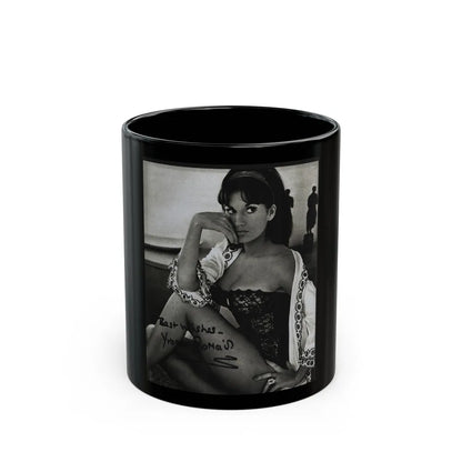 Yvonne Romaine #62 (Vintage Female Icon) Black Coffee Mug-11oz-Go Mug Yourself