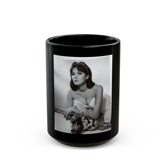 Yvonne Romaine #64 (Vintage Female Icon) Black Coffee Mug-15oz-Go Mug Yourself