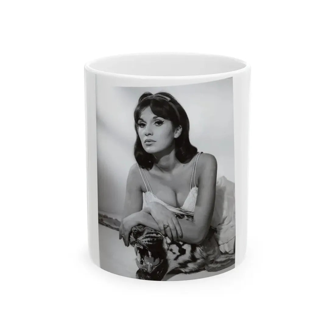 Yvonne Romaine #64 (Vintage Female Icon) White Coffee Mug 11oz - Go Mug Yourself