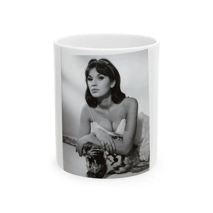 Yvonne Romaine #64 (Vintage Female Icon) White Coffee Mug 11oz - Go Mug Yourself