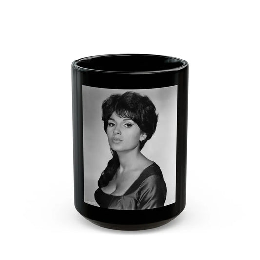 Yvonne Romaine #67 (Vintage Female Icon) Black Coffee Mug-15oz-Go Mug Yourself