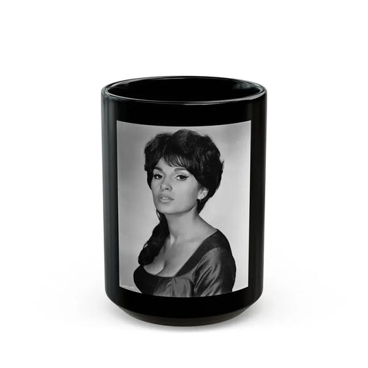 Yvonne Romaine #67 (Vintage Female Icon) Black Coffee Mug 15oz - Go Mug Yourself